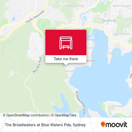 The Broadwaters at Blue Waters Pde map