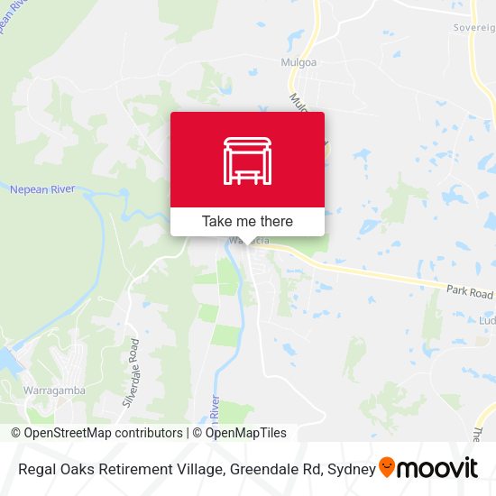 Regal Oaks Retirement Village, Greendale Rd map