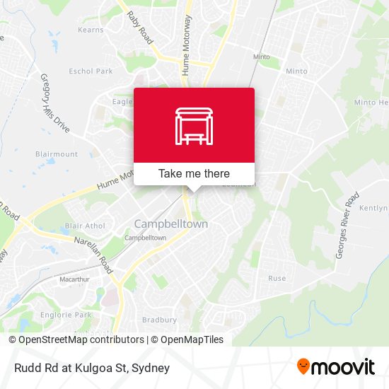 Rudd Rd at Kulgoa St map