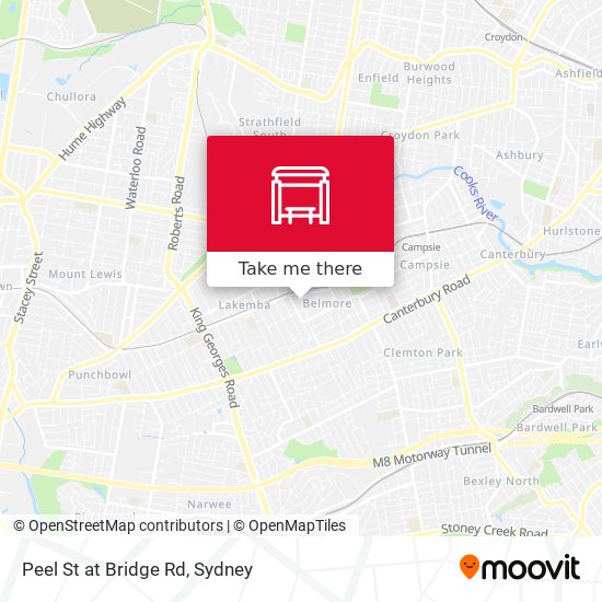 Peel St at Bridge Rd map