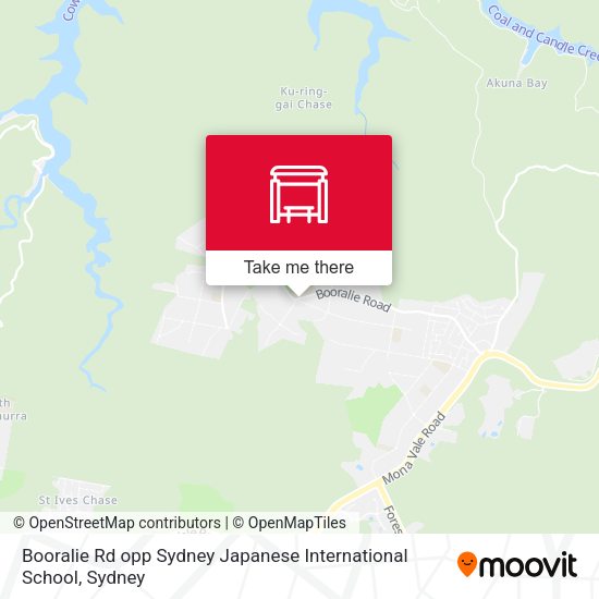 Booralie Rd opp Sydney Japanese International School map