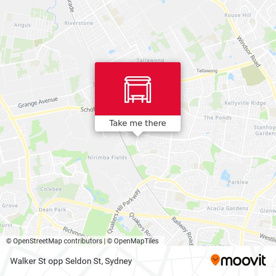 Walker St opp Seldon St map