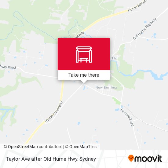 Taylor Ave after Old Hume Hwy map