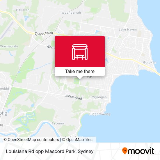 Louisiana Rd opp Mascord Park map