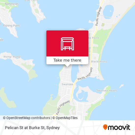 Pelican St at Burke St map