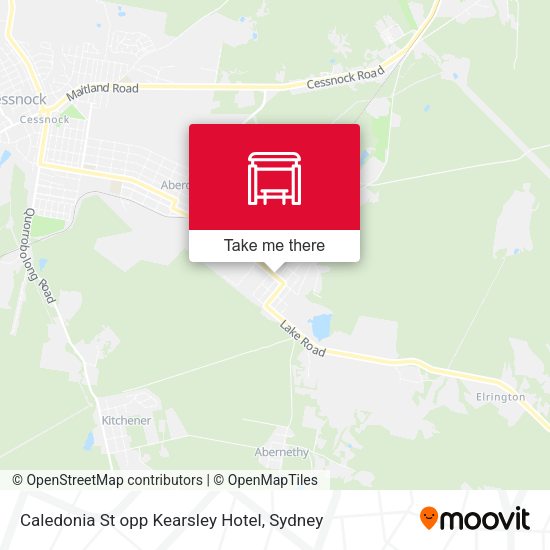 Caledonia St opp Kearsley Hotel map