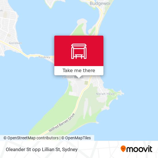 Oleander St opp Lillian St map