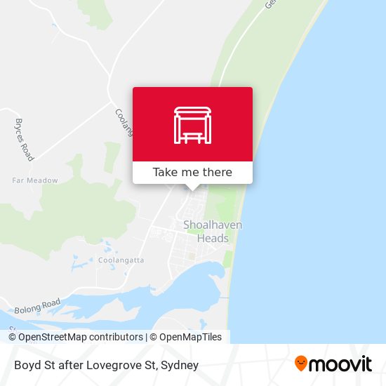 Boyd St after Lovegrove St map