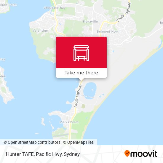 Hunter TAFE, Pacific Hwy map