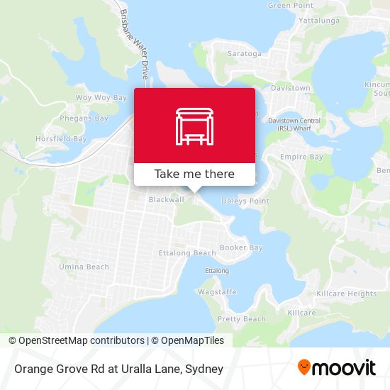 Orange Grove Rd at Uralla Lane map