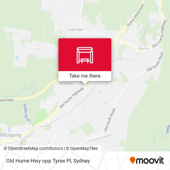 Old Hume Hwy opp Tyree Pl map