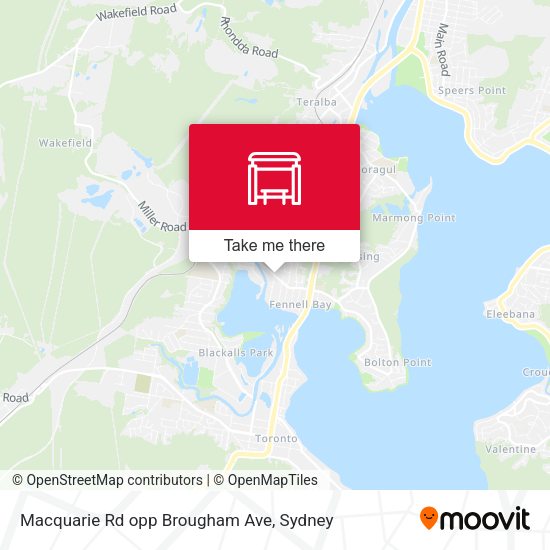 Macquarie Rd opp Brougham Ave map