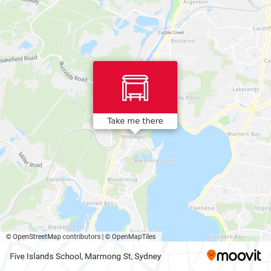 Five Islands School, Marmong St map