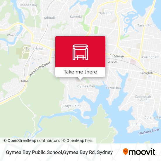 Gymea Bay Public School,Gymea Bay Rd map