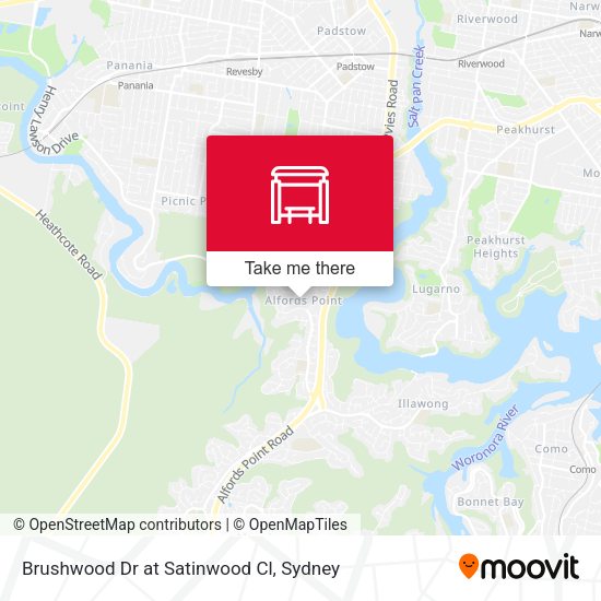 Brushwood Dr at Satinwood Cl map