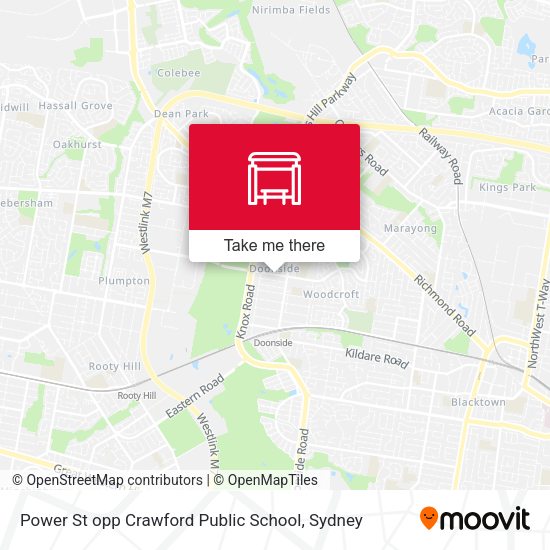 Power St opp Crawford Public School map