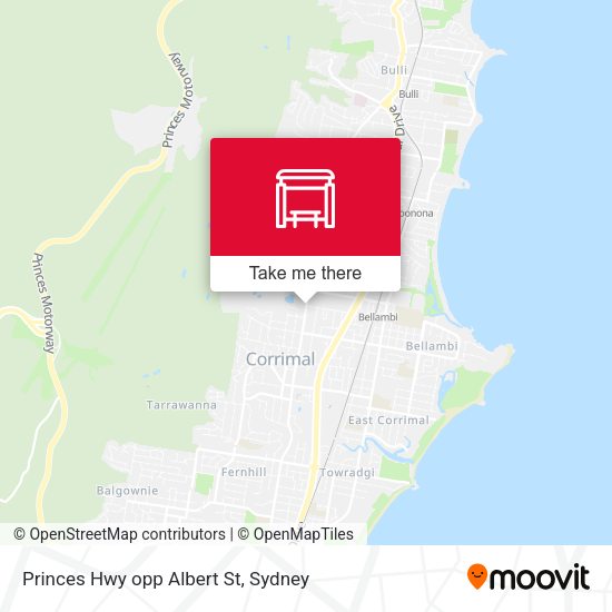 Princes Hwy opp Albert St map
