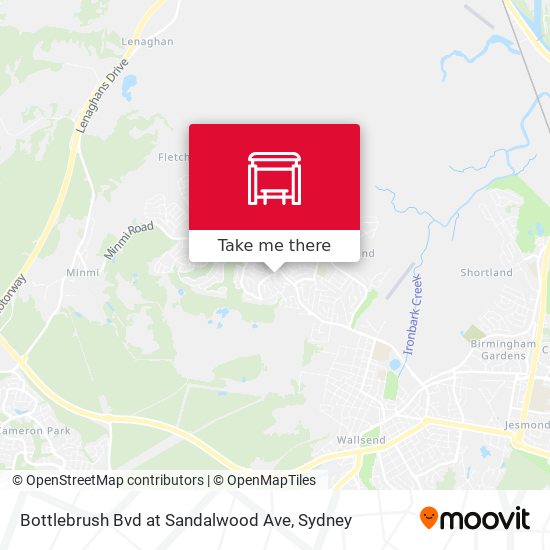 Bottlebrush Bvd at Sandalwood Ave map