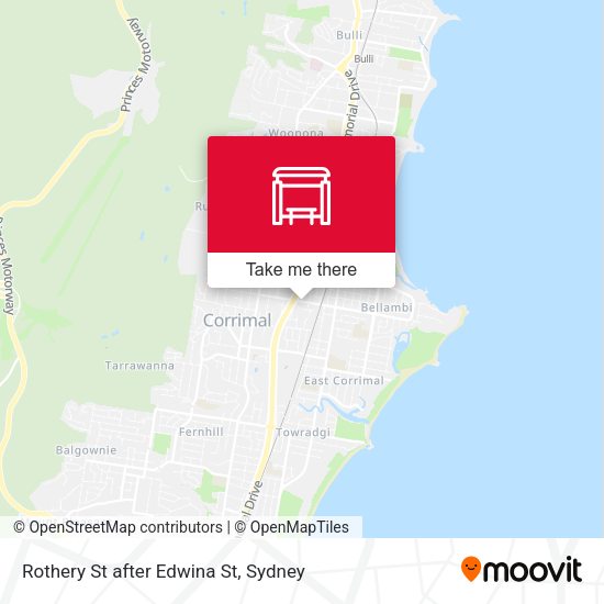 Rothery St after Edwina St map