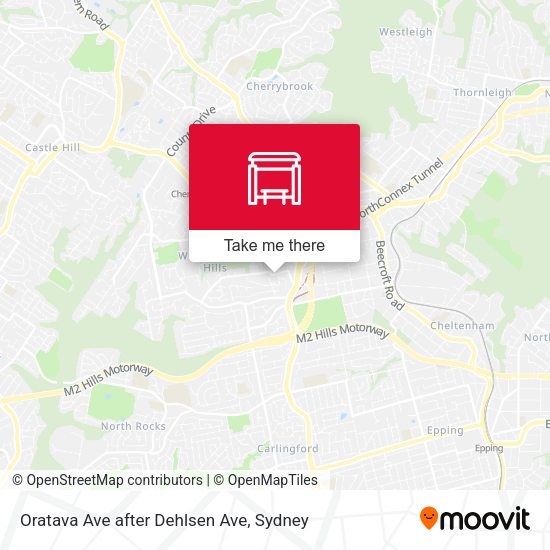 Oratava Ave after Dehlsen Ave map