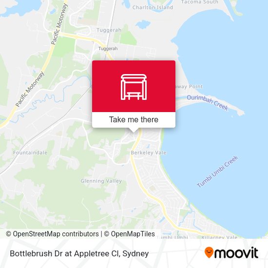 Bottlebrush Dr at Appletree Cl map