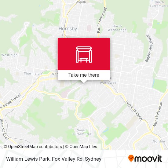 William Lewis Park, Fox Valley Rd map