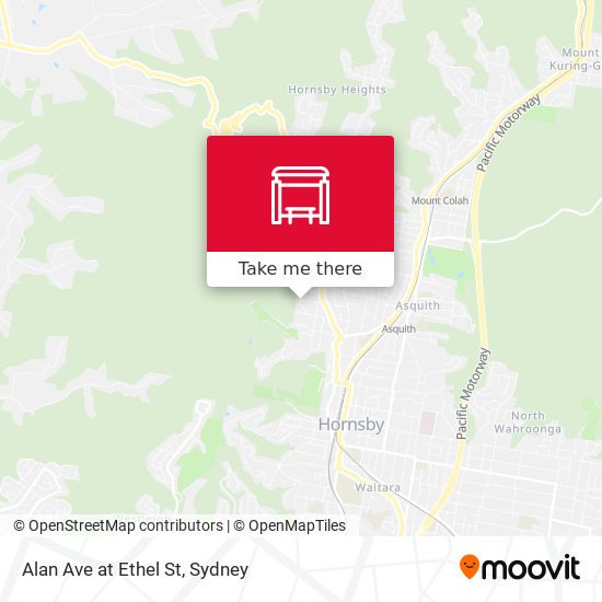 Alan Ave at Ethel St map