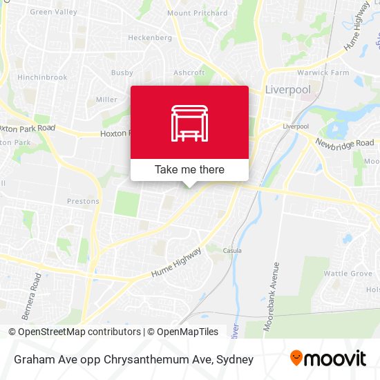 Graham Ave opp Chrysanthemum Ave map