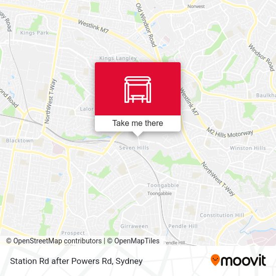 Station Rd after Powers Rd map