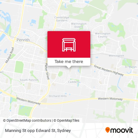 Manning St opp Edward St map