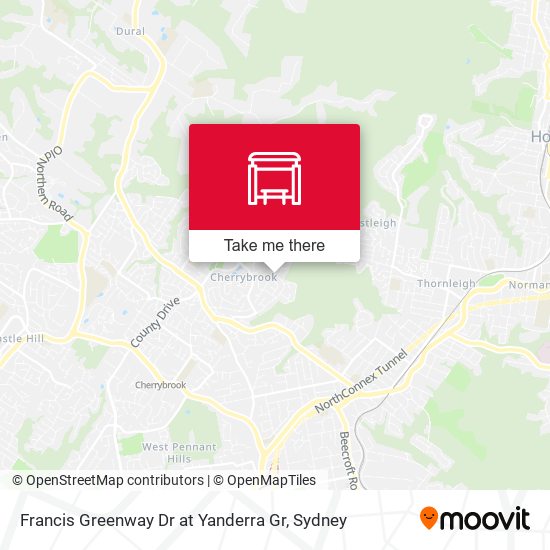 Francis Greenway Dr at Yanderra Gr map