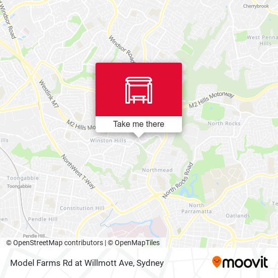 Model Farms Rd at Willmott Ave map