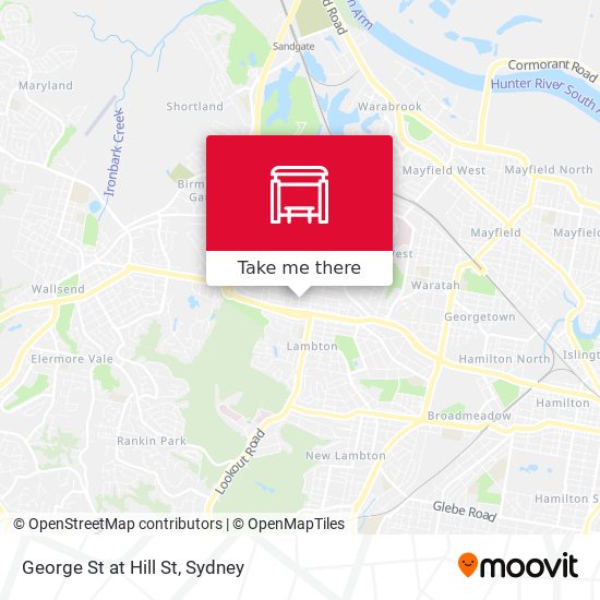 George St at Hill St map