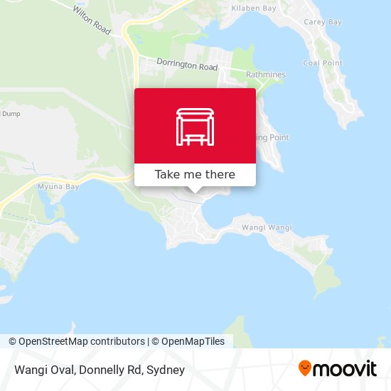 Wangi Oval, Donnelly Rd map