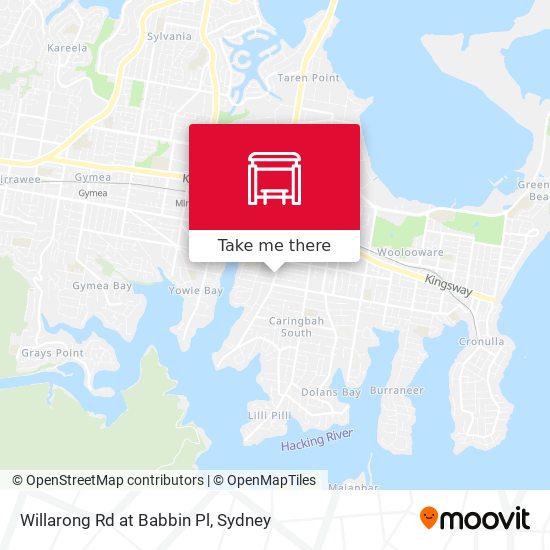 Willarong Rd at Babbin Pl map