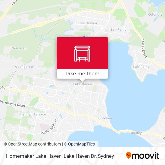 Homemaker Lake Haven, Lake Haven Dr map