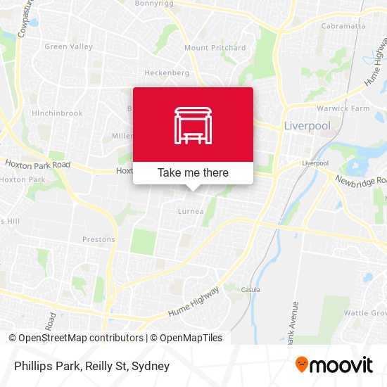 Phillips Park, Reilly St map