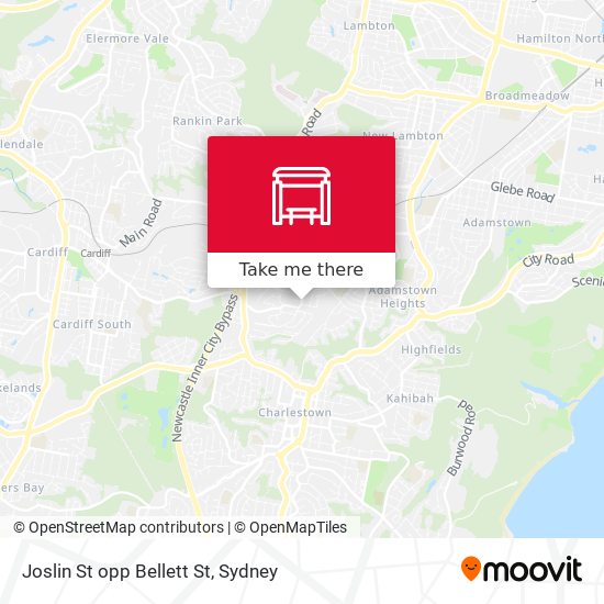 Joslin St opp Bellett St map
