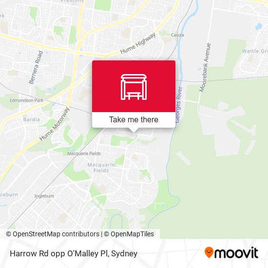 Harrow Rd opp O'Malley Pl map