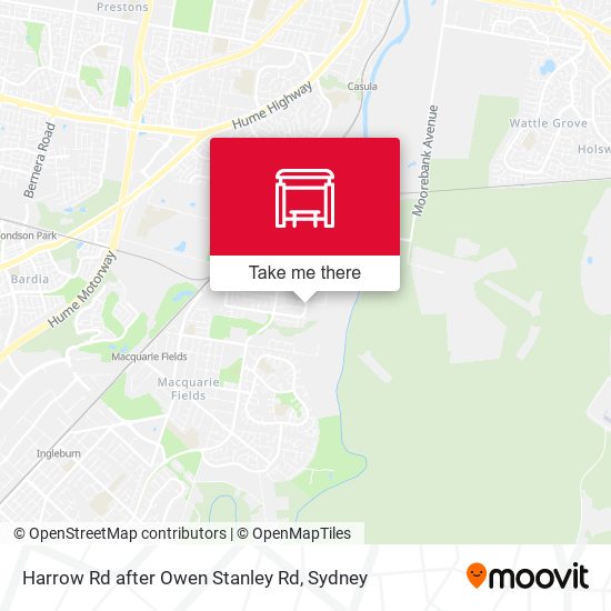 Harrow Rd after Owen Stanley Rd map