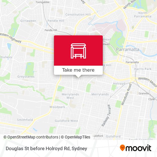 Douglas St before Holroyd Rd map