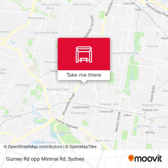 Gurney Rd opp Minmai Rd map