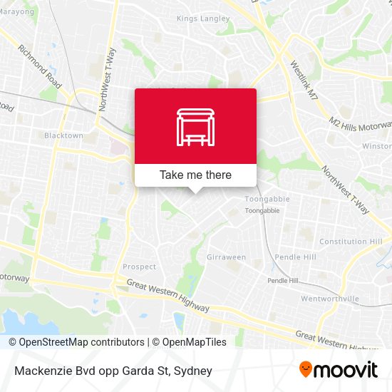 Mackenzie Bvd opp Garda St map