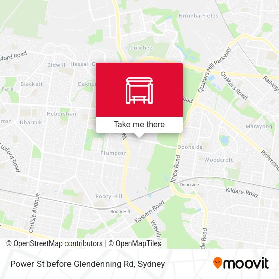 Power St before Glendenning Rd map