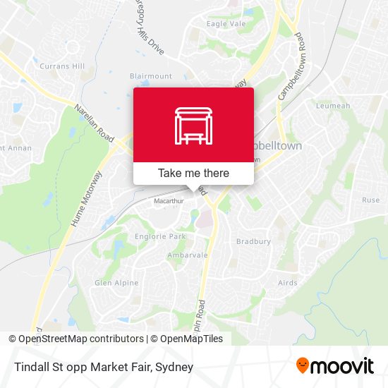 Tindall St opp Market Fair map