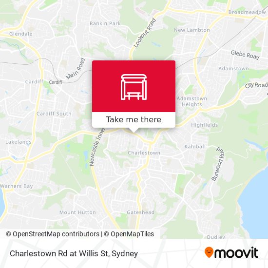 Charlestown Rd at Willis St map