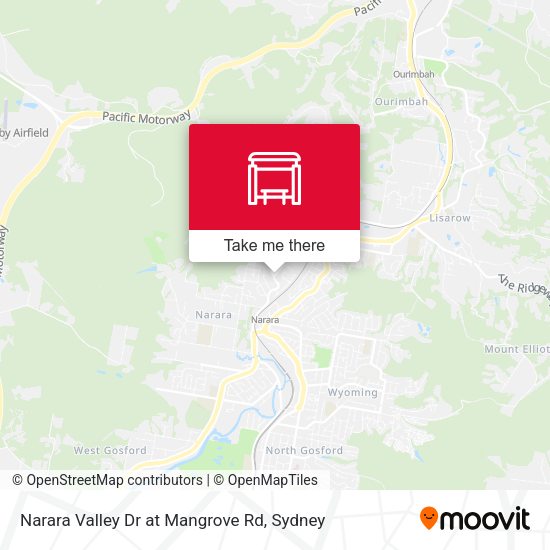 Narara Valley Dr at Mangrove Rd map