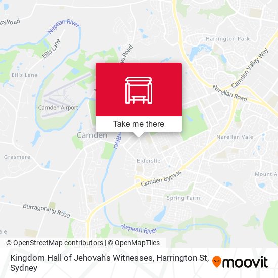 Kingdom Hall of Jehovah's Witnesses, Harrington St map