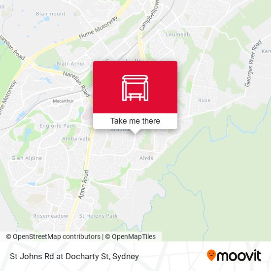 St Johns Rd at Docharty St map