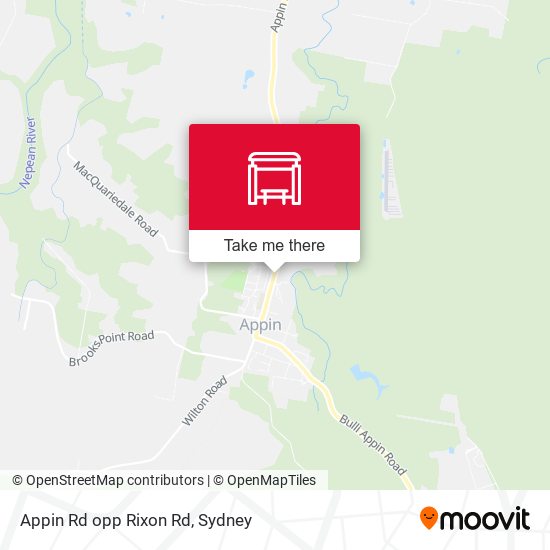 Appin Rd opp Rixon Rd map